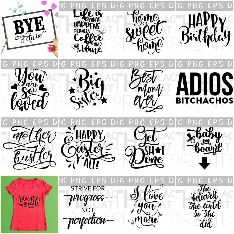 Sale Sayings SVG bundle Quotes SVG files set SVG cricut | Etsy