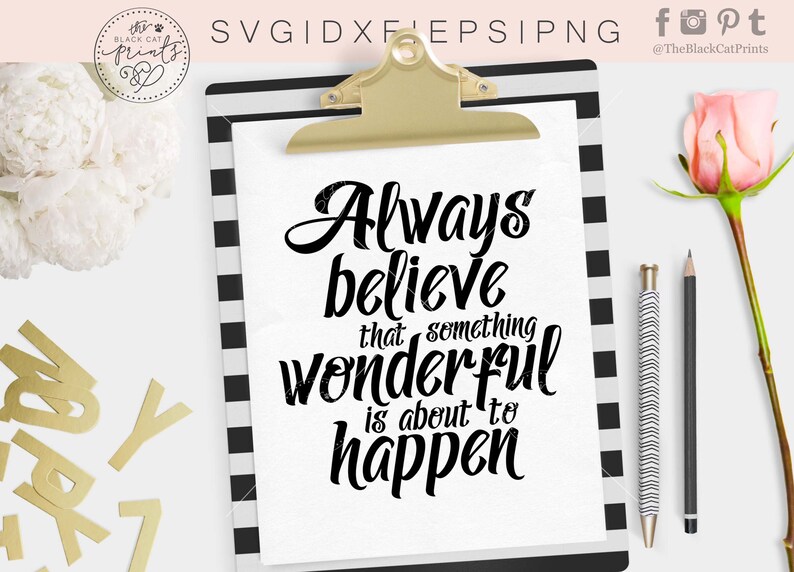 Download Inspirational svg cutting file Cricut svg quotes Positive svg | Etsy