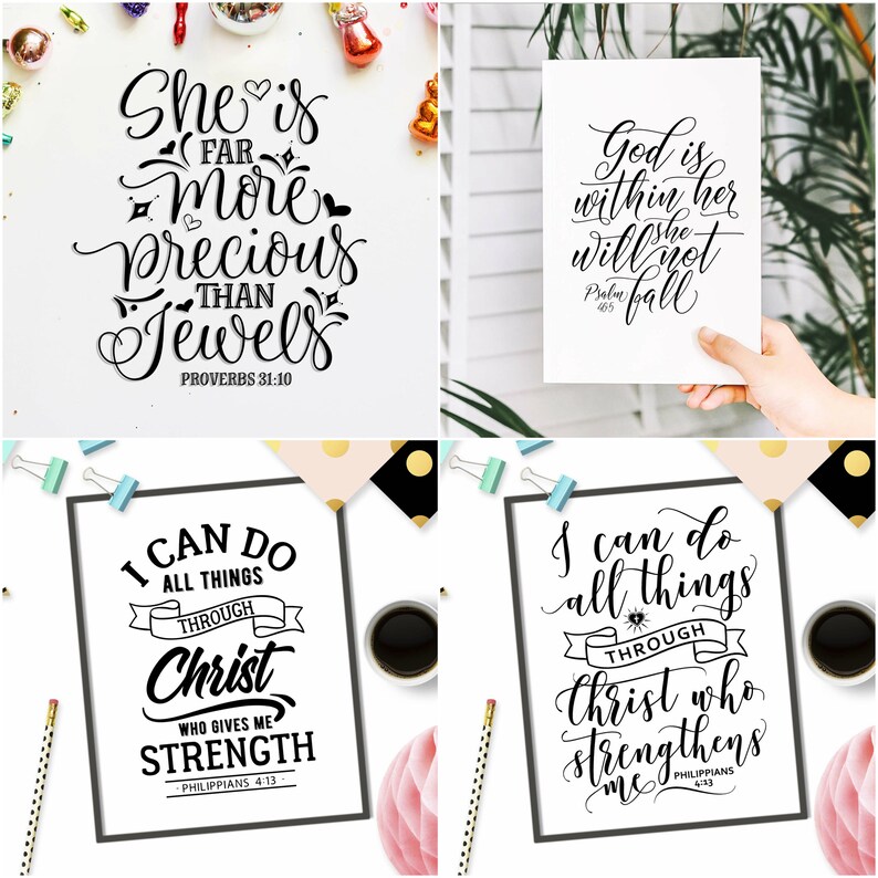 Download Christian SVG bundle Bible verse SVG files set Cricut SVG ...
