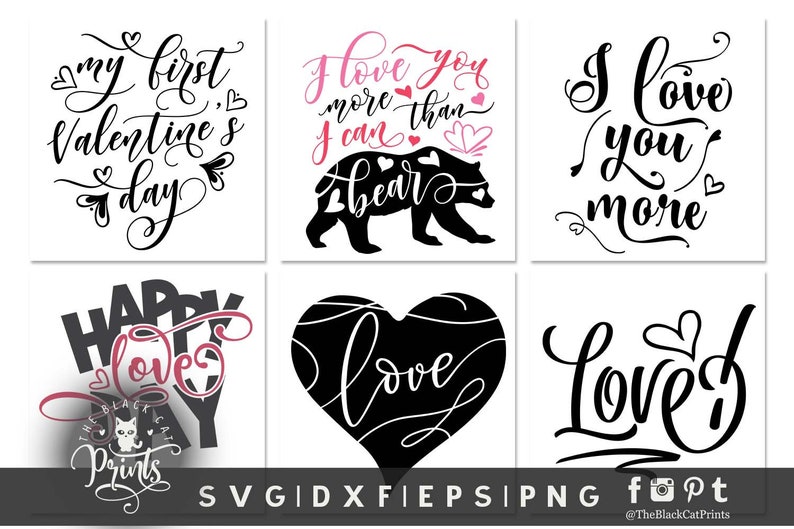 Download Valentines bundle svg designs Cameo Cricut cut files ...