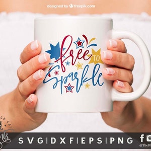 Archivo SVG gratuito para brillar para Cricut / 4 de julio svg / 4 de julio png / Día de la Independencia de EE. UU. svg / Libertad svg / 4 de julio Niños svg
