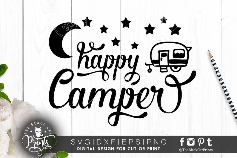 Download Happy Camper SVG file for Cricut Svg Summer Svg cutting ...