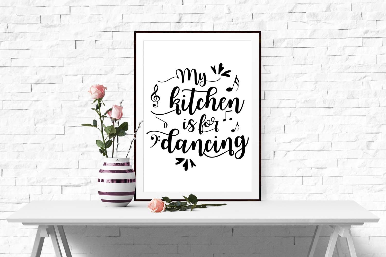 Kitchen wall art Kitchen quote Inspirational art print My | Etsy