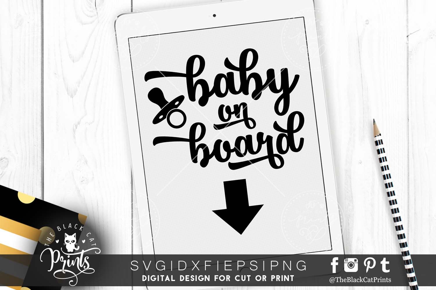 Free Free 199 Cricut Baby On Board Svg SVG PNG EPS DXF File