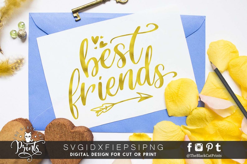 Download Best friends svg cut file Besties svg cutting file Cricut svg | Etsy