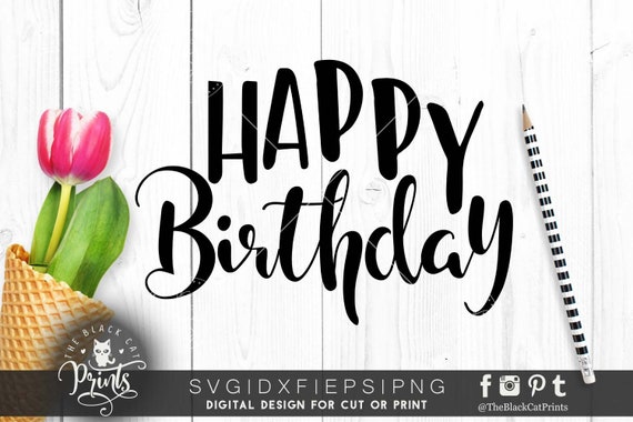 Download Svg file Happy Birthday Svg kids Birthday lettering svg ...