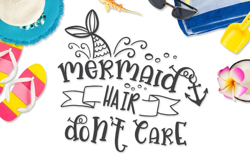 Download Mermaid SVG Vinyl Iron on files Mermaid tail svg Funny Summer | Etsy