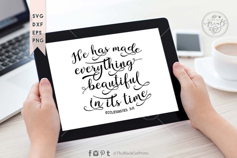 Download He has made everything beautiful SVG cutting file Iron on ...
