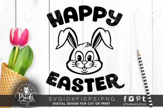 Happy Easter Bunny Svg File Easter Svg Cut File Bunny Easter - Etsy Happy Easter Bunny Svg File Easter Svg Cut File Bunny Easter - Etsy