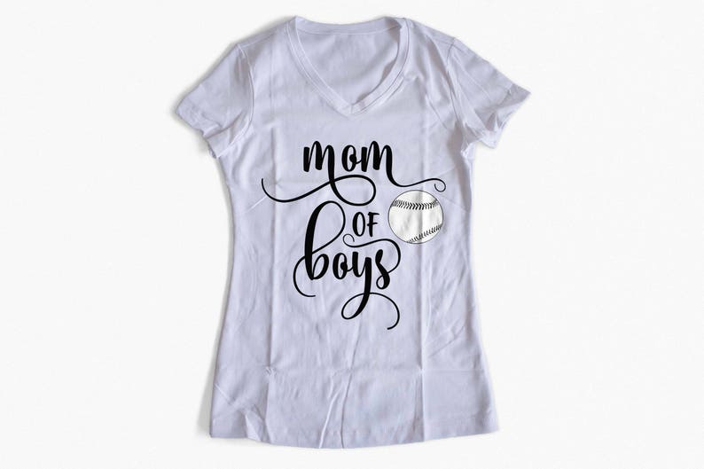 Download Mom of boys SVG file for cut T-shirt design Mama svg ...