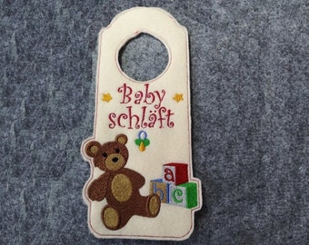 Türhänger  "Baby schläft"