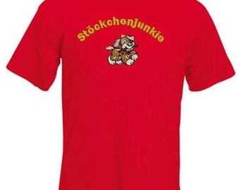 T-shirt "Stöckchenjunkie"