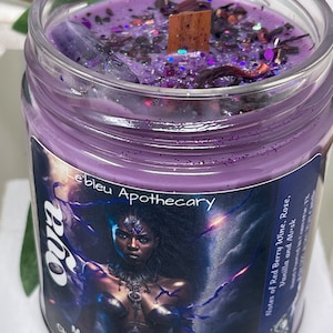 Oya Orisha Ritual Offering Candle