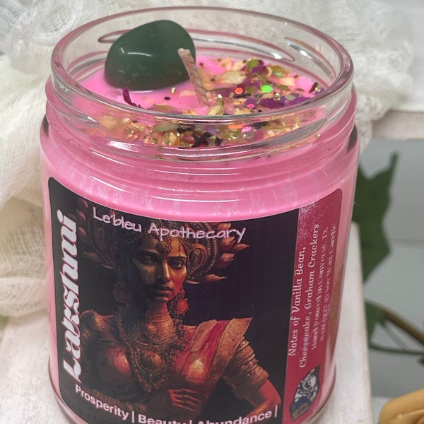 Lakshmi Ritual Opferkerze - Lakshmi Opfer Altar Gottheit Kerze für Zuhause - Dekorationsideen - Geschenkidee für Ihn Sie