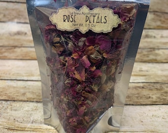 Organic Dried Rose Petals - Dried Natural Rose Organic Petals - Healthy Edible Rose Petals
