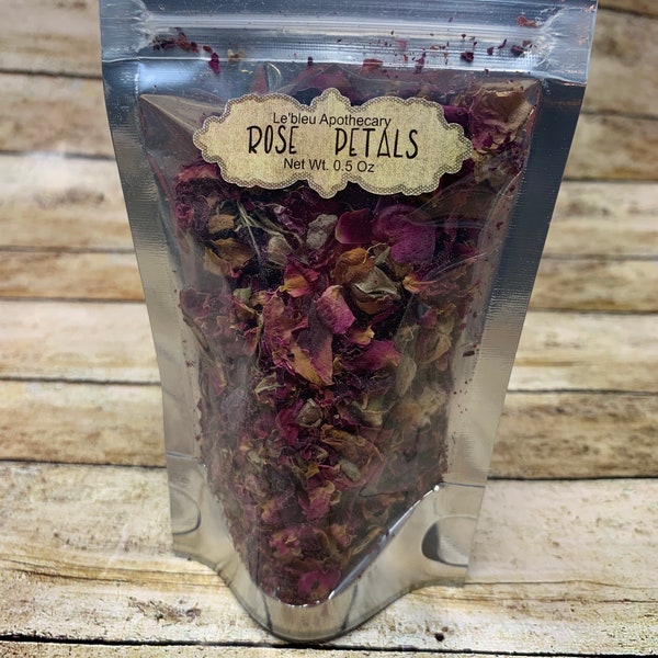 Organic Dried Rose Petals - Dried Natural Rose Organic Petals - Healthy Edible Rose Petals