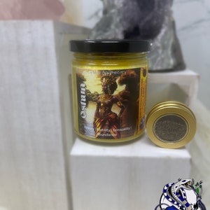 Oshun Ritual Offering Candle - Oshun Offering Altar Deity Candle - Home Decoration Ideas - Gift Idea For Him Her