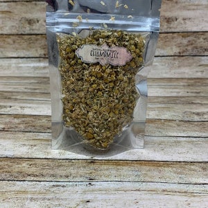 Organic Chamomile Flowers - Dried Natural Chamomile Organic Flower -  Herbs Meditation Gift Ideas - Money Magic Witchcraft