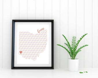 Cincinnati Pattern: Home, Printable JPG, Poster, Instant Download