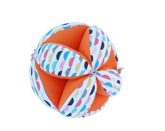 Jouet sensoriel Montessori, Boule Montessori, Jouet en tissu, Jouet premier bébé, Cadeau de fête de bébé, Cadeau de bébé unisexe, Boule de couleur