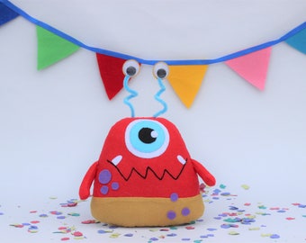 Plush monster toy, Stuffed Monster Toy, monster birthday, Little Monsters Party, Baby Monsters, cute monster plush