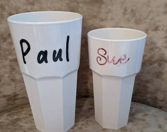 Plastic Tumbler's, Unbreakable Personalised Glasses