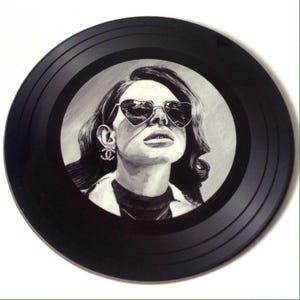 Lana Del Rey coaster: small gift for Lana fans image 1