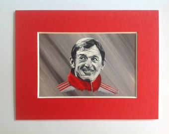 KENNY DALGLISH fridge magnet - miniature print of LFC legend Sir Kenny Dalglish - King Kenny - Liverpool Football Club - Liverpool prints