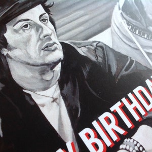 ROCKY BALBOA Birthday Card - Rocky Greeting Card - Rocky and Butkus From Rocky II - Dogue De ...