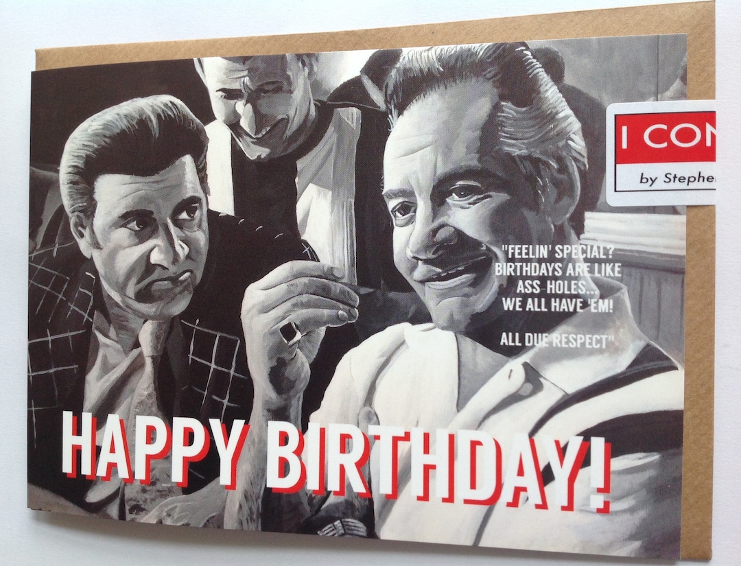 SOPRANOS Birthday Card Paulie Walnuts Birthday Card Silvio - Etsy