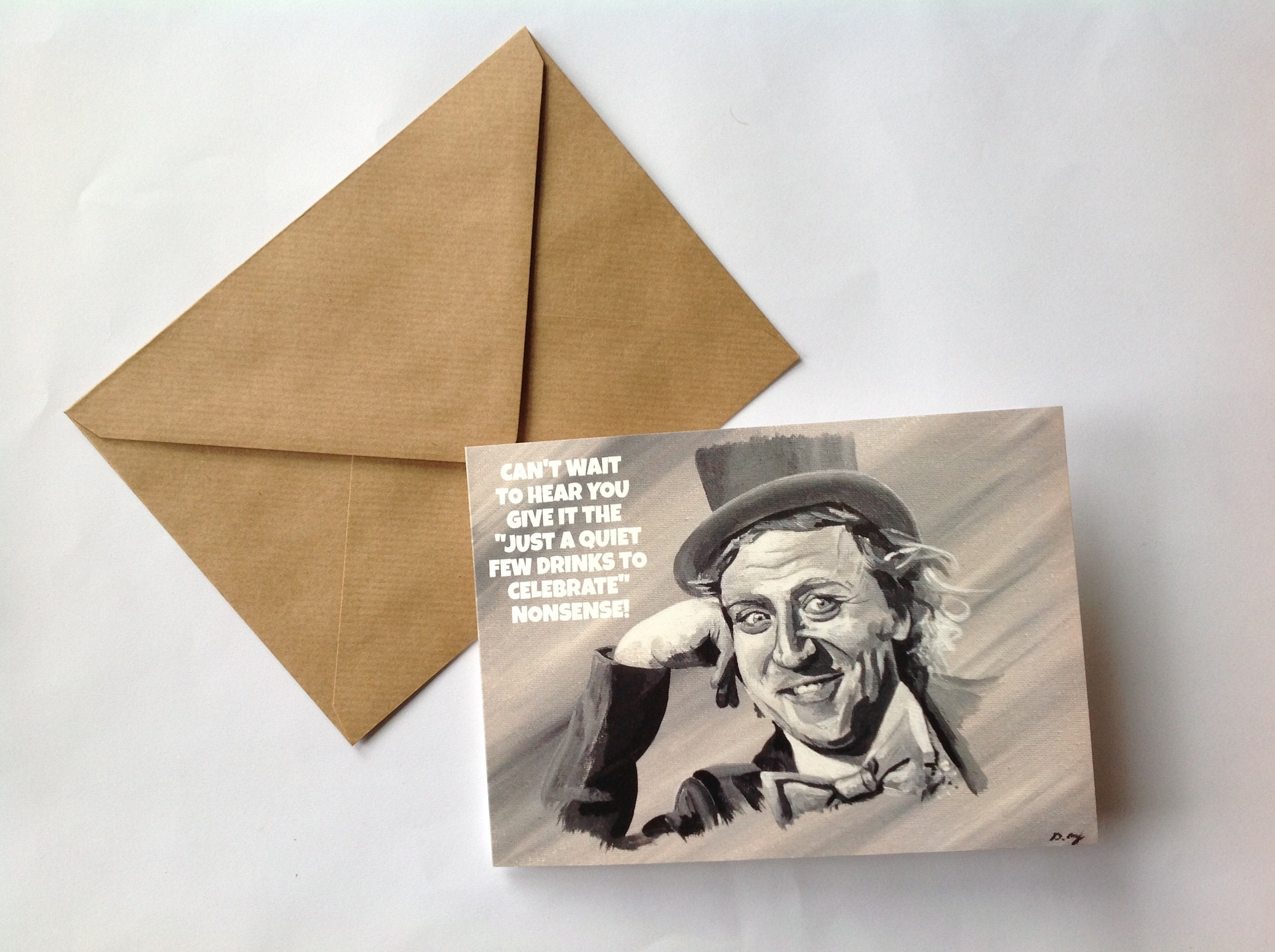 WILLY WONKA Meme Card Gene Wilder Charlie and the - Etsy Australia