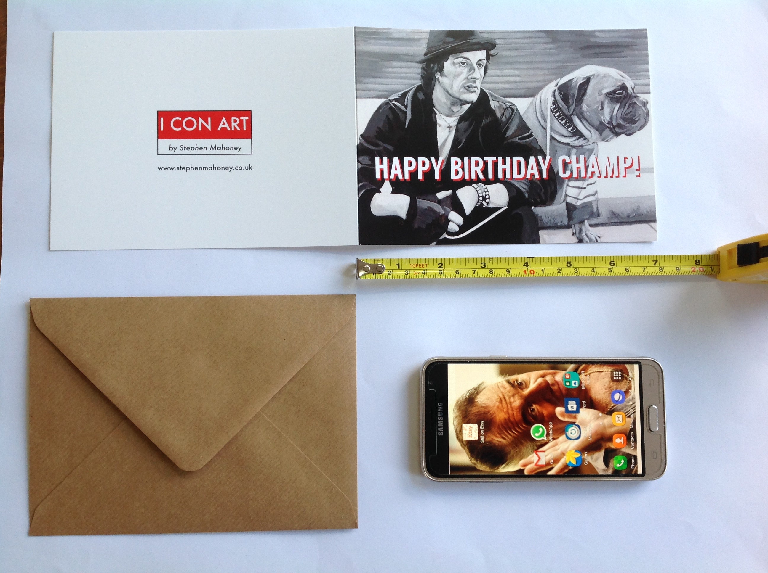 ROCKY BALBOA Birthday Card Rocky Greeting Card Rocky and - Etsy UK