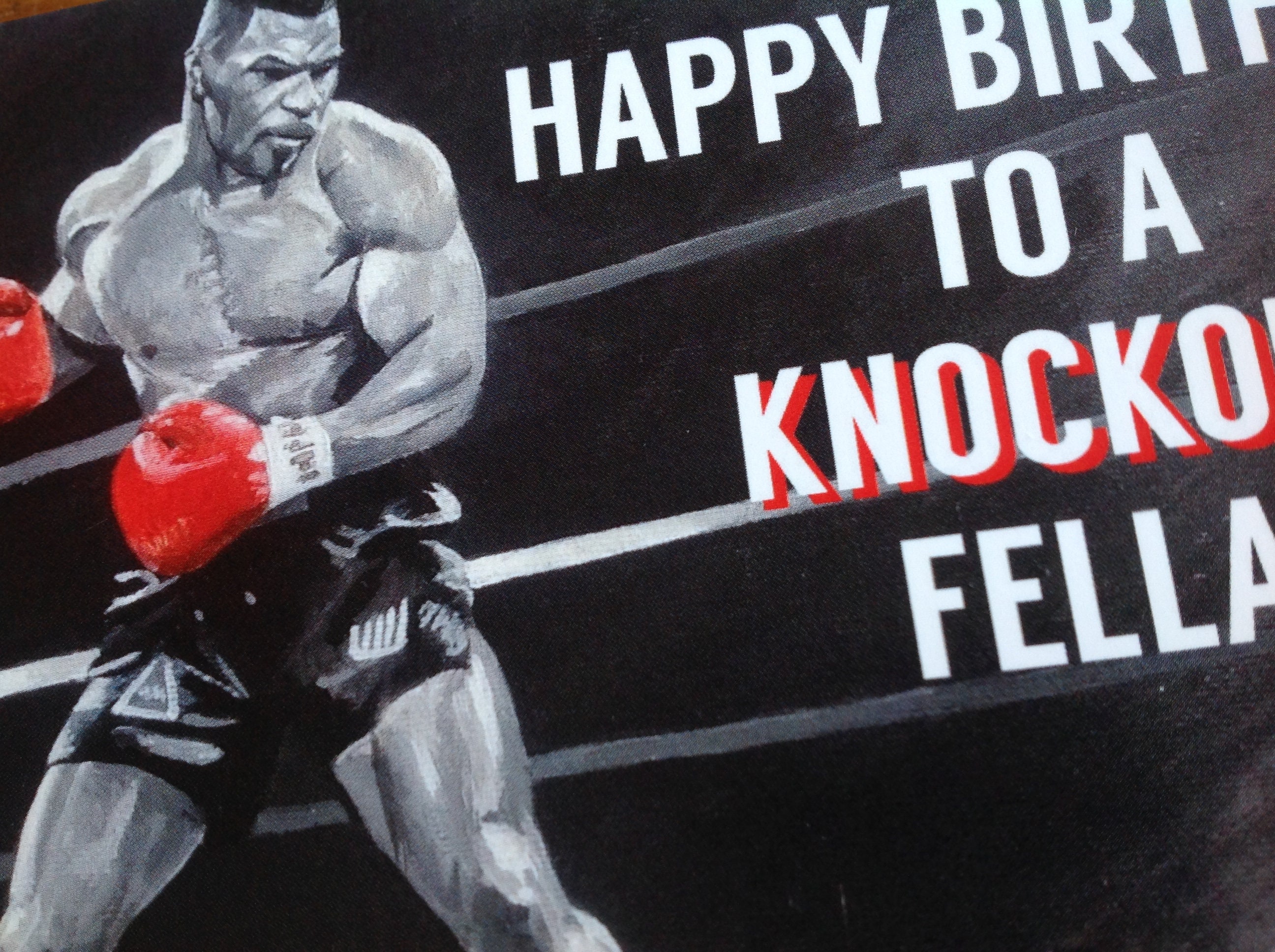 MIKE TYSON birthday card boxing birthday card birthday Etsy