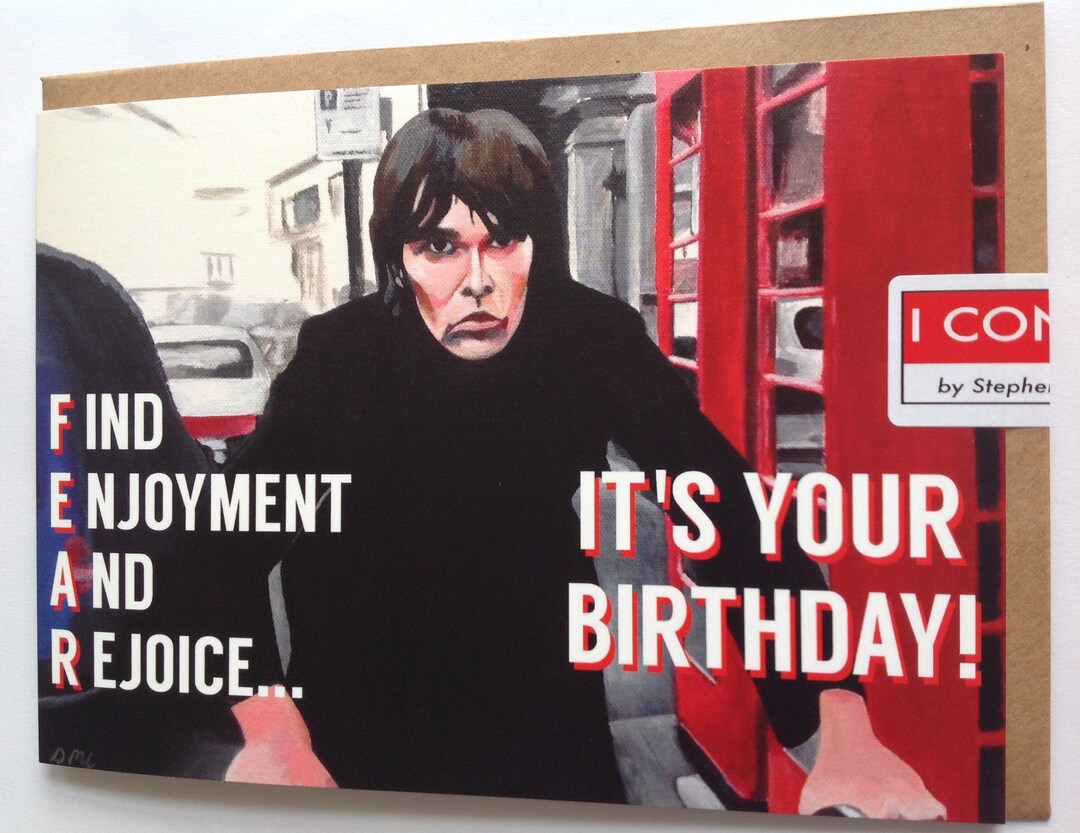 IAN BROWN Greeting Card Ian Brown Birthday Card Ian Brown - Etsy
