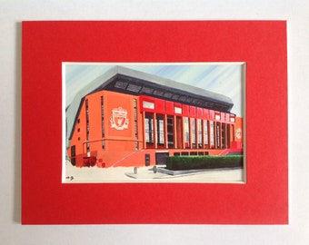 LIVERPOOL fridge magnet - Anfield fridge magnet - Anfield print - Liverpool memorabilia - LFC souvenir - painted by Liverpool artist