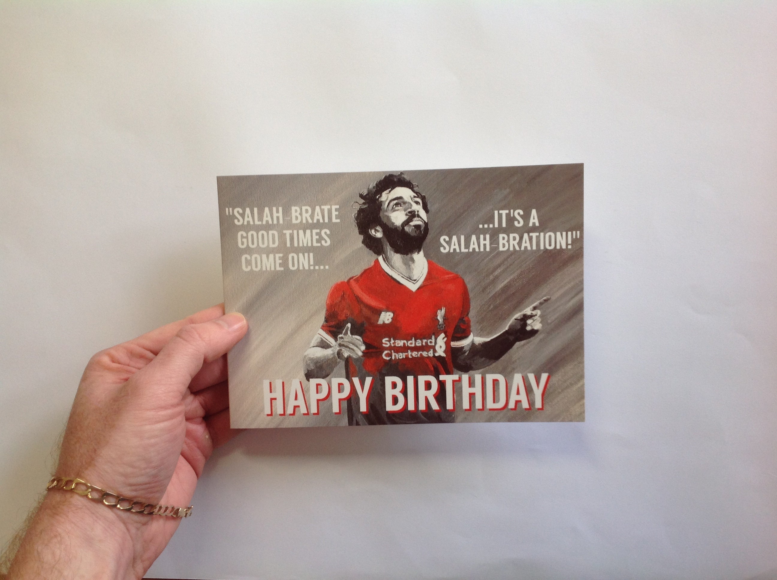 MO SALAH Birthday Card LFC Birthday Card Liverpool F C Etsy Australia
