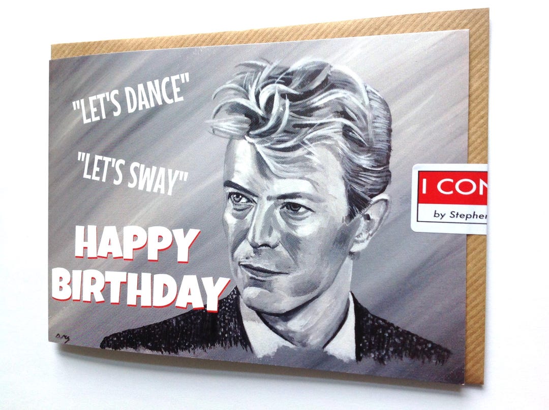 David Bowie Birthday Card: for Bowie Fans - Etsy UK
