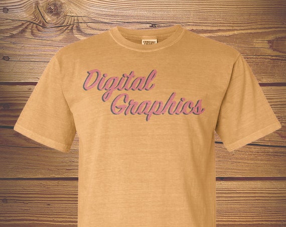 Comfort Colors 1717 T-Shirt Mockup Short Sleeve Crewneck Comfort