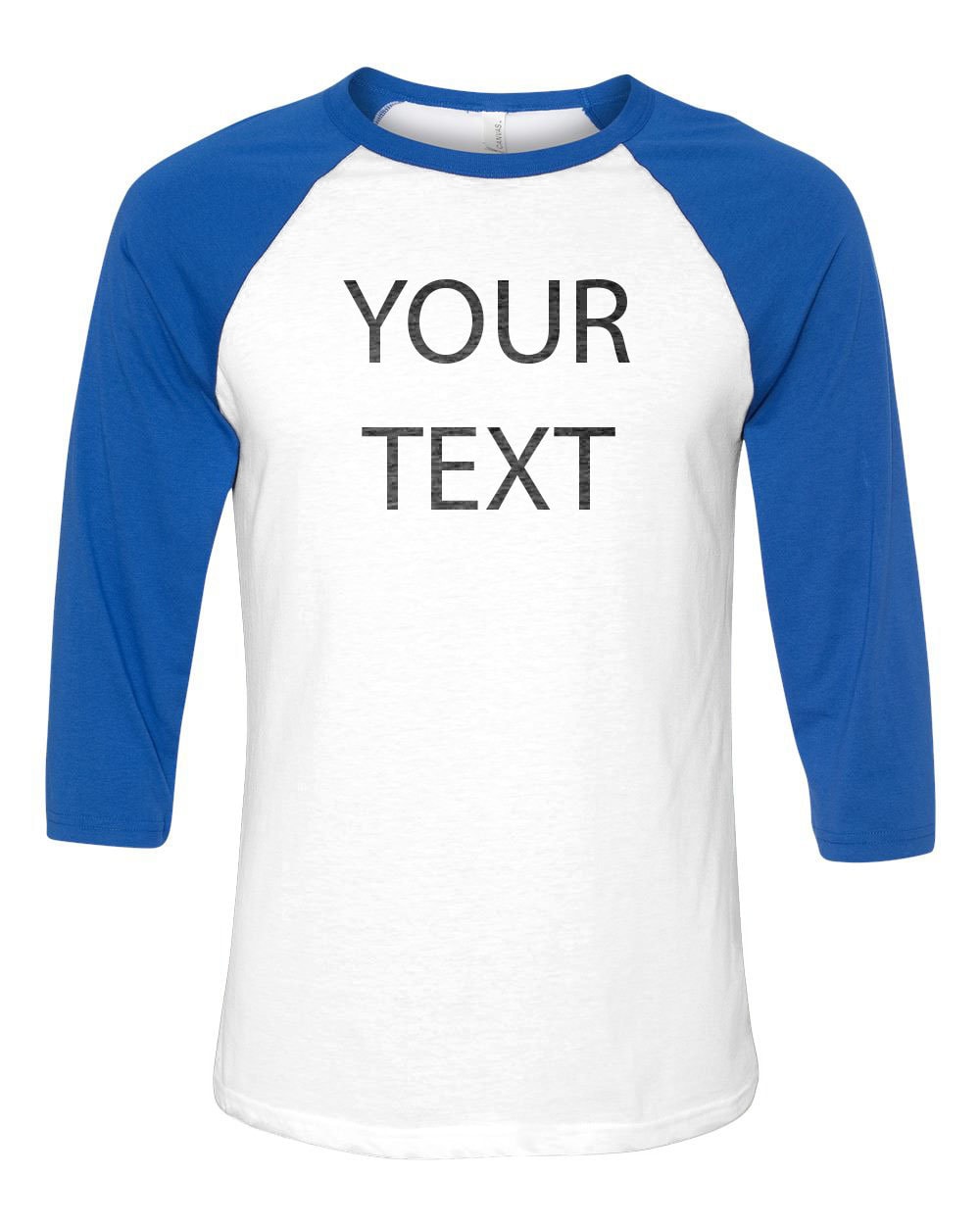 Download Bella Canvas 3200 Royal Blue Raglan Shirt Mockup Bella Canvas Etsy