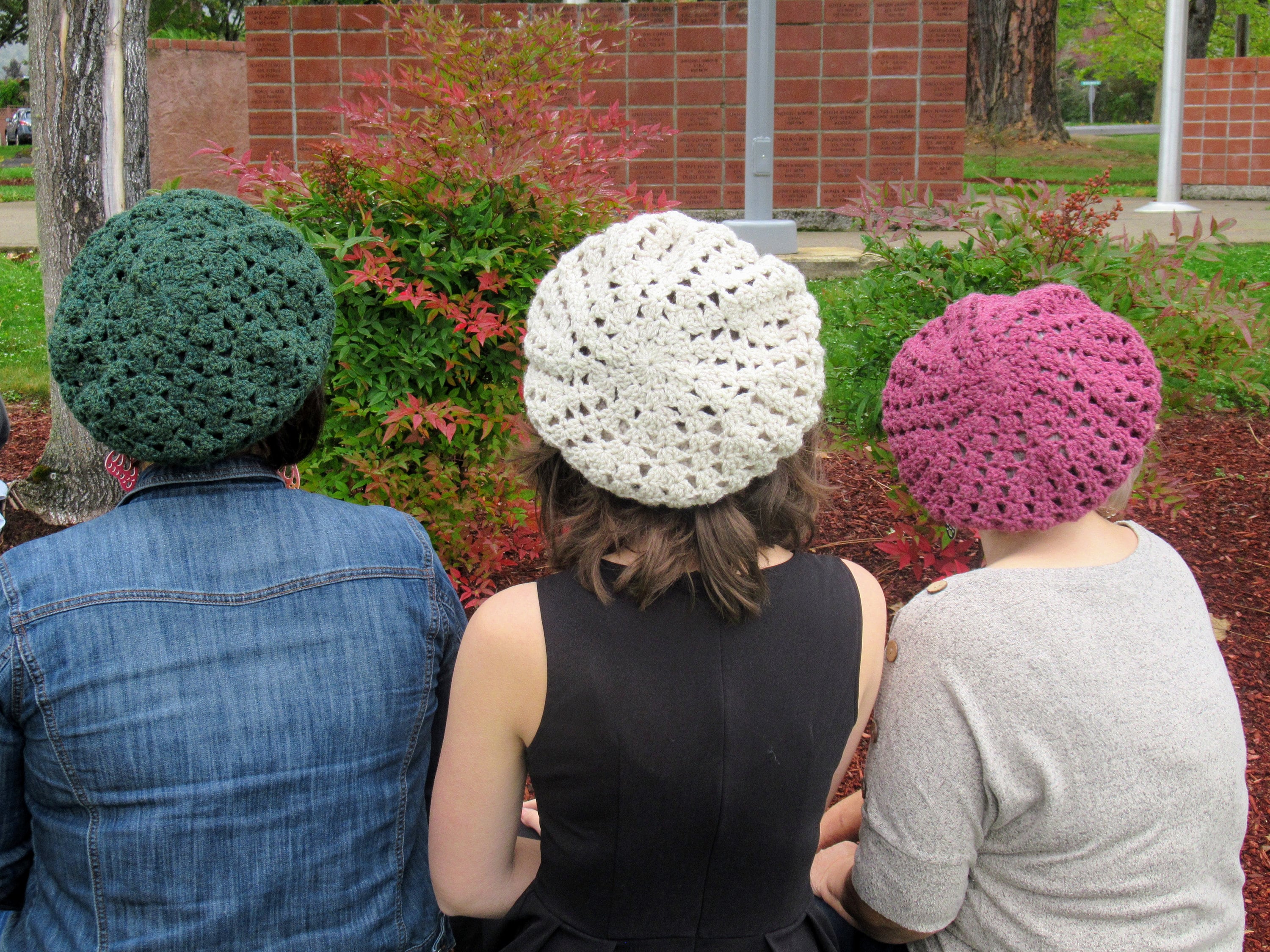 8476 Women\'s Beret Beret Hat, Crocheted White, One Size White Crochet Beret - Etsy main image 2