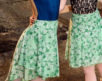 Apple Blossom Vintage Wrap Skirt