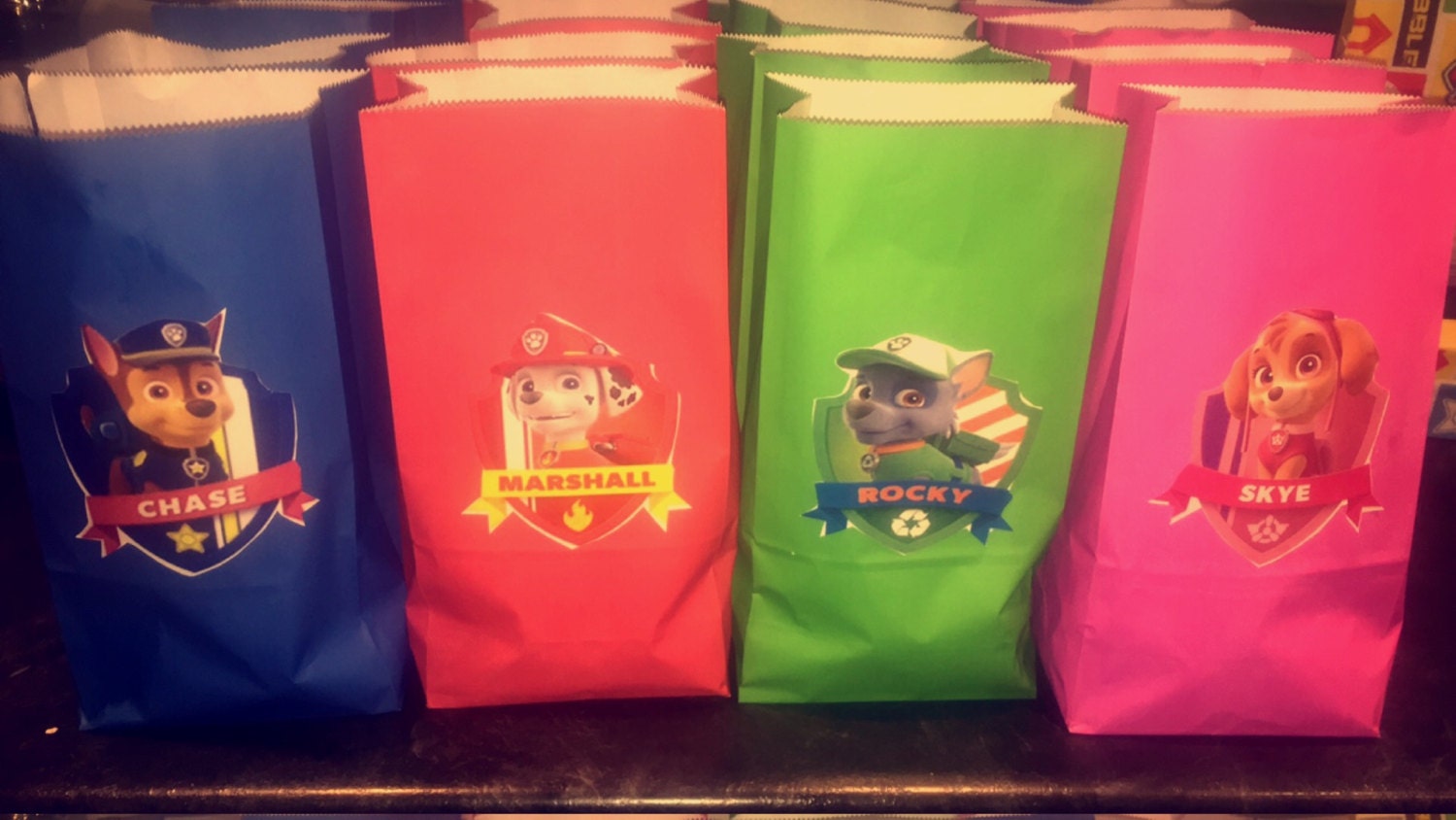Paw patrol treat bags | Etsy