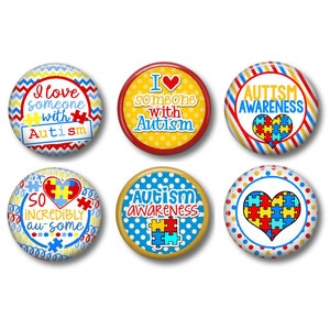Autism Magnets, Autism Acceptance, Autism Awareness, Puzzle Piece, Fridge Magnets, Locker Magnets, Office Magnets, Teacher Gifts