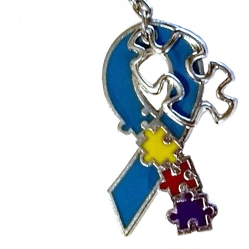Puzzle Piece Key Chain Autism Awareness Keychain Autism - Etsy