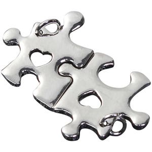 Autism Charms, Autism Awareness Charms, Puzzle Piece Charms, Heart Puzzle Piece, Jewelry Charms, Choose 5 or 10 Sets