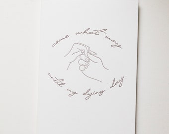 Come What May Letterpress Card