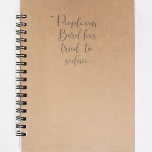 Dnd Seductive Bard Letterpress Notebook