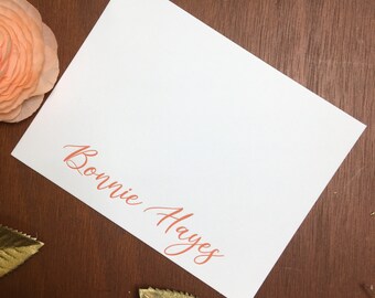 Personalized Letterpress Stationery - Print on Demand Custom Stationery