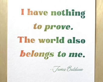 LGBTQ+ Pride Print Letterpress Print