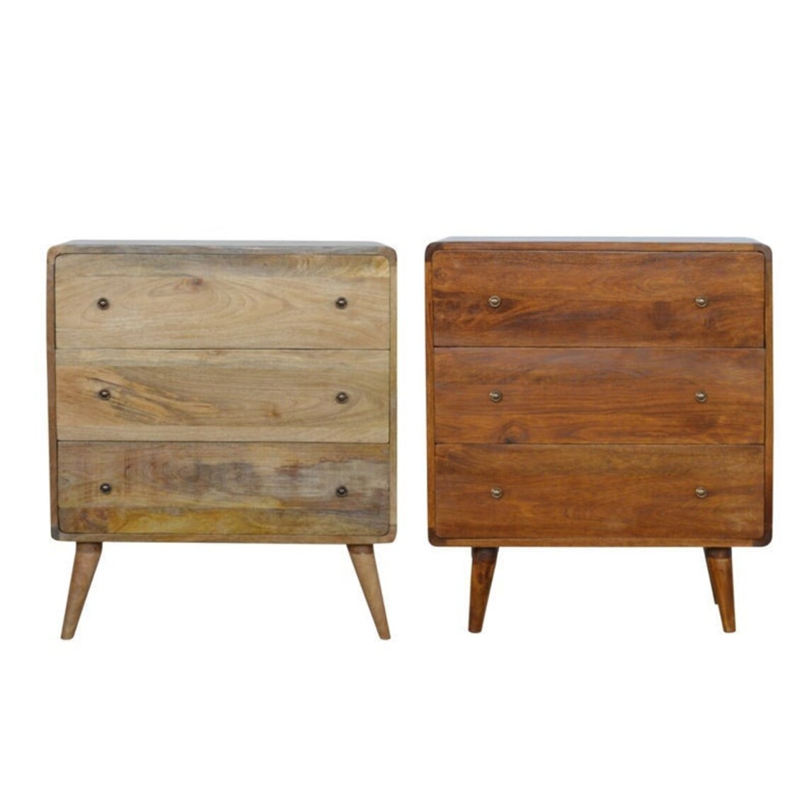 Curved Oak Chest of Draws Oak Dresser Oak Bedroom Dresser Etsy UK